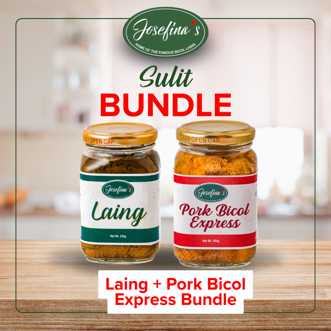 [LAING+BICOL EXPRESS BUNDLE] | Josefina's Bestseller Laing-with Pork & Alamang and Pork Bicol Express Bundle | Bestseller Bundle