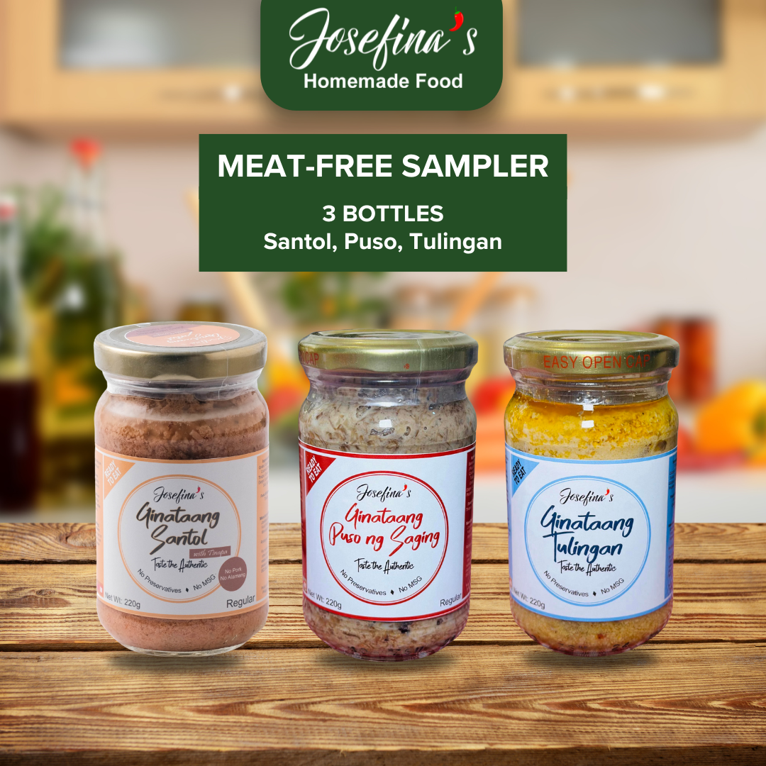 Meat-Free Sampler Set - Ginataang Santol-Tinapa, Ginataang Puso ng Saging, Ginataang Tulingan