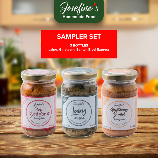 Josefina's Sampler Set | Trio Set - Laing, Ginataang Santol, Bicol Express