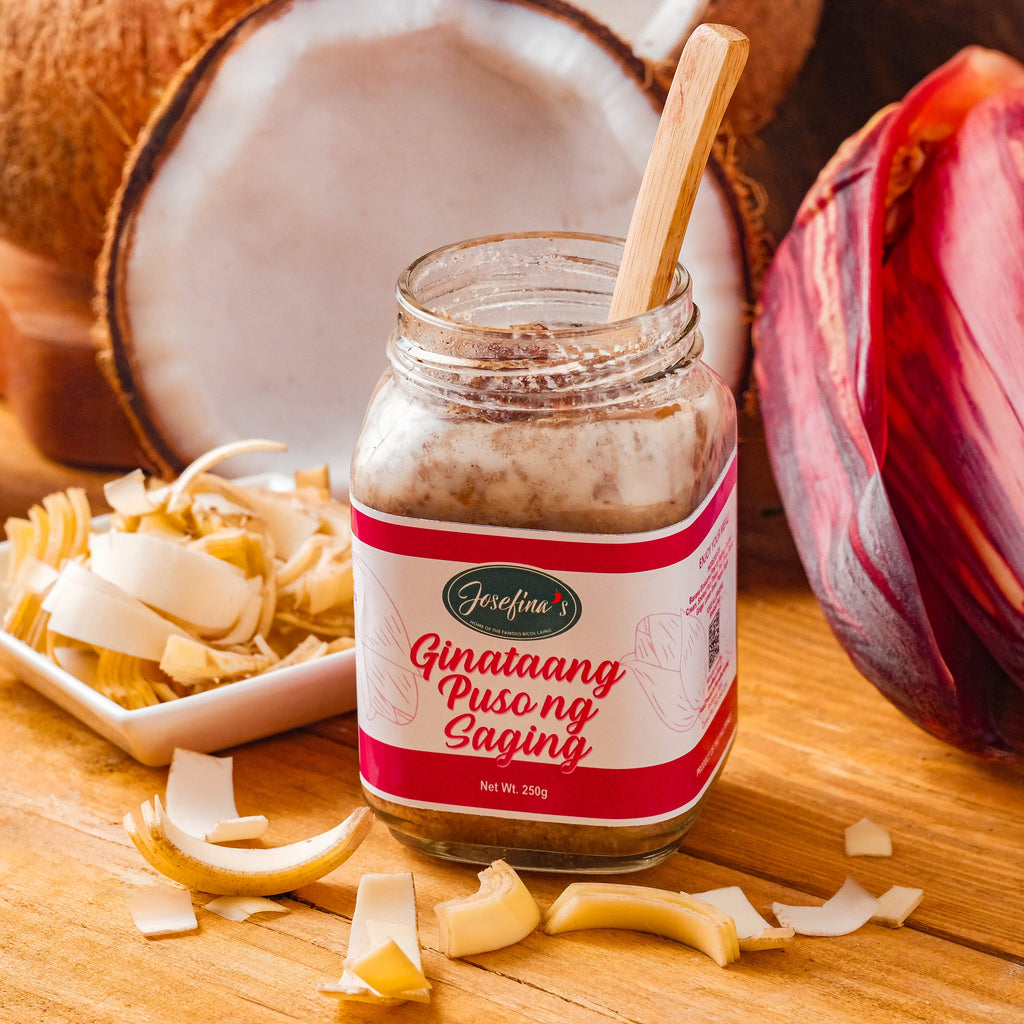 Josefina's Ginataang Puso ng Saging with Tinapa