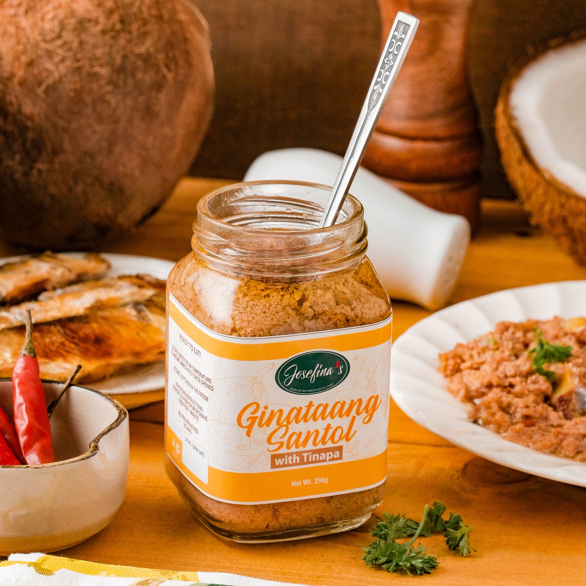 [TRIO] Josefina's No Pork Sampler Set - Laing-Tinapa, Ginataang Santol-Tinapa, Ginataang Tulingan 250gms