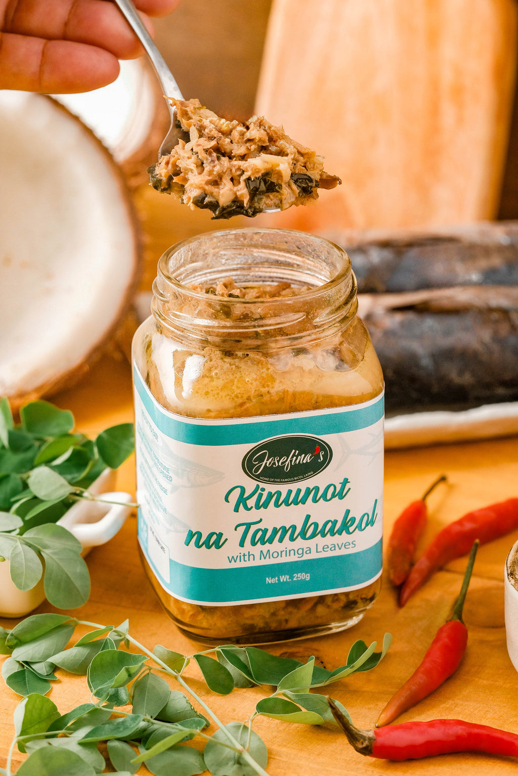Josefina's Kinunot na Tambakol with Malunggay Leaves